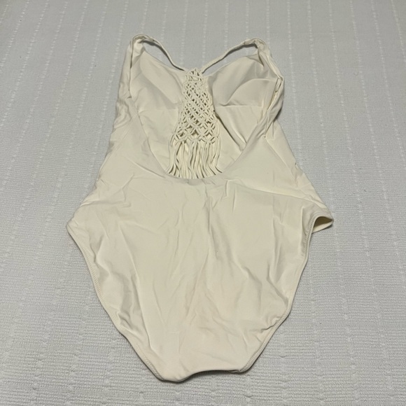 White aerie swimsuit size large never worn - Picture 2 of 2